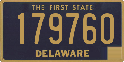 DE license plate 179760