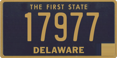 DE license plate 17977