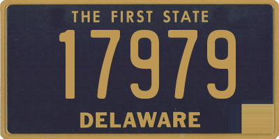 DE license plate 17979