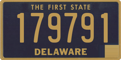 DE license plate 179791
