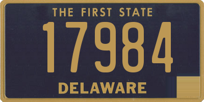 DE license plate 17984