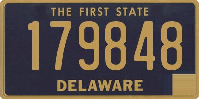 DE license plate 179848