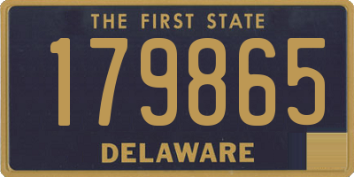 DE license plate 179865