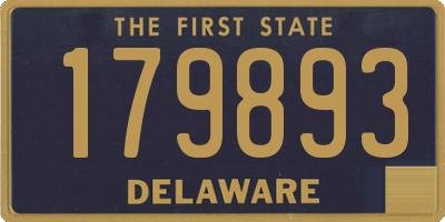 DE license plate 179893