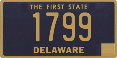 DE license plate 1799