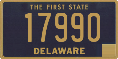 DE license plate 17990