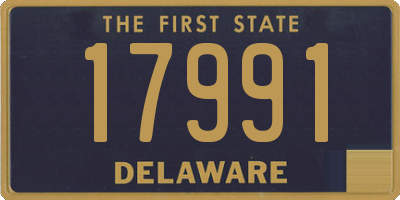 DE license plate 17991