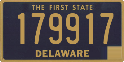 DE license plate 179917