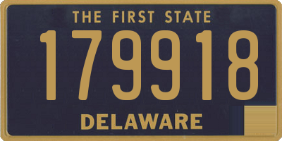 DE license plate 179918