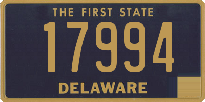 DE license plate 17994