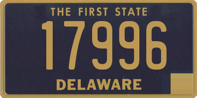 DE license plate 17996