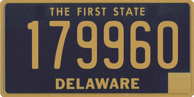 DE license plate 179960