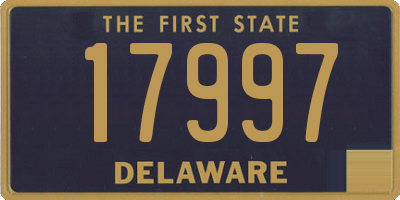 DE license plate 17997