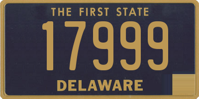 DE license plate 17999