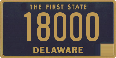 DE license plate 18000