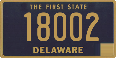 DE license plate 18002