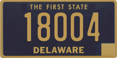 DE license plate 18004