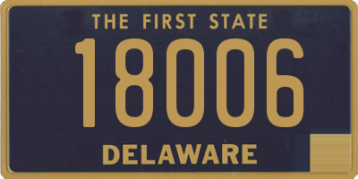 DE license plate 18006