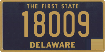 DE license plate 18009