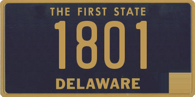 DE license plate 1801