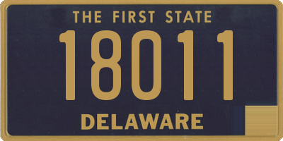 DE license plate 18011