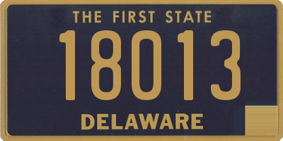 DE license plate 18013