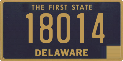 DE license plate 18014