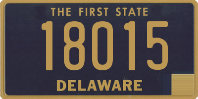 DE license plate 18015