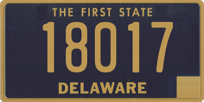 DE license plate 18017