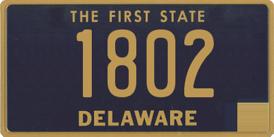 DE license plate 1802