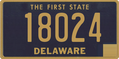 DE license plate 18024