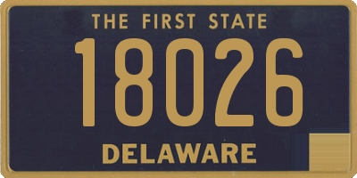 DE license plate 18026