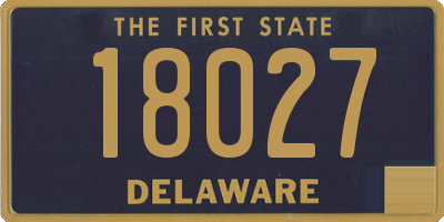 DE license plate 18027