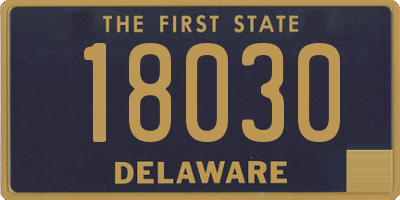 DE license plate 18030