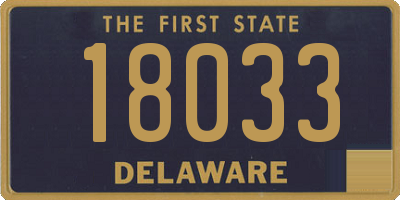 DE license plate 18033