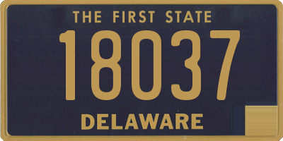 DE license plate 18037