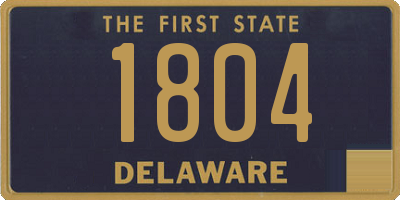 DE license plate 1804