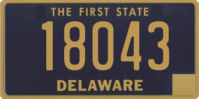 DE license plate 18043