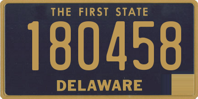 DE license plate 180458