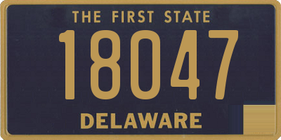 DE license plate 18047