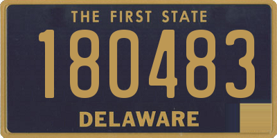 DE license plate 180483