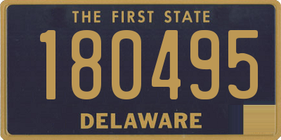 DE license plate 180495