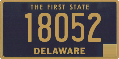 DE license plate 18052