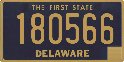 DE license plate 180566