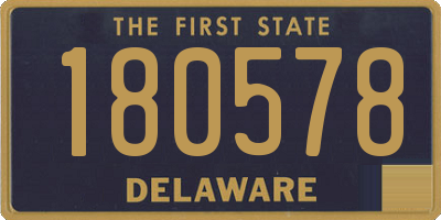 DE license plate 180578