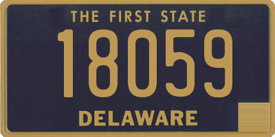 DE license plate 18059