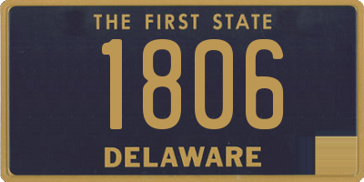 DE license plate 1806