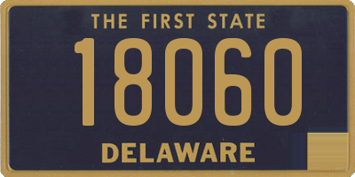 DE license plate 18060