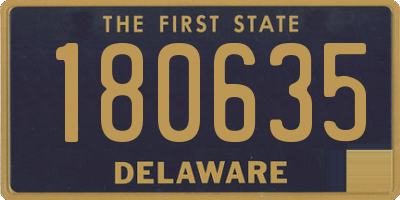 DE license plate 180635