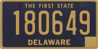 DE license plate 180649